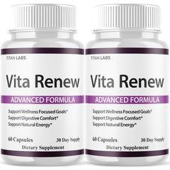 (2 Pack) Vita Renew Advanced Energy & Fitness Support Formula VitaRenew 120 Capsules