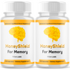 Image of (2 Pack) Honey Shield Natural Brain Support HoneyShield 120 Capsules