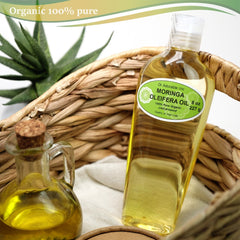 8 Oz Premium Organic Moringa Oleifera Oil - 100% Pure for Skin, Body, and Hair Care
