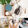 Image of Scalp Massager Shampoo Brush - Manual Scalp Care Head Scrubber for Wet & Dry Use, Soft Silicone Bristles for Hair Growth and Dandruff Removal (Dark Green)