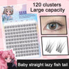 Image of Sunflower Comics Pure Desire Eyelash Simulation Natural Thickening Large Segmented Trilogy False Eyelash Laziness