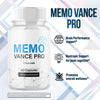 Image of (3 Pack) Memo Vance Pro Advanced Natural Brain Support MemoVancePro 180 Capsules