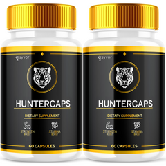 Huntercaps Advanced Supplement Pills for Men with Natural Ingredients 120 Capsules