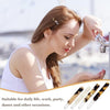 Image of Set of 4 Tortoise Shell French Barrettes for Fine Hair - 2 Inch Clips for Women
