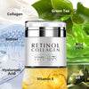 Image of Advanced Night Cream Face Moisturizer with Retinol, Collagen, and 10% Niacinamide - Anti-Wrinkle and Anti-Aging Formula for Women - 1.7 Oz - Made in USA