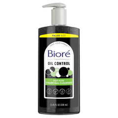 Biore Deep Pore Charcoal Facial Cleanser for Oily Skin, Daily Makeup and Dirt Remover, Value Size, 11.45 Fl Oz