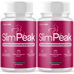 (2 Pack) SlimPeak Advanced Energy & Fitness Support Formula Slim Peak 120 Capsules