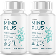 (2 Pack) Mind Plus Pills Natural Brain Supplement MindPlus 120 Capsule