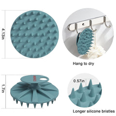 Scalp Massager Shampoo Brush (Dark Green)