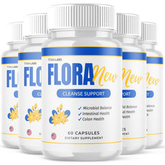 (5 Pack) Floranew Advanced Energy & Fitness Support Formula Flora New 300 Capsules