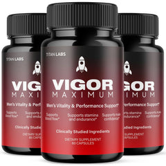 (3 Pack) Vigor Maximum Advanced Male Health Support Formula VigorMaximum 180 Capsules