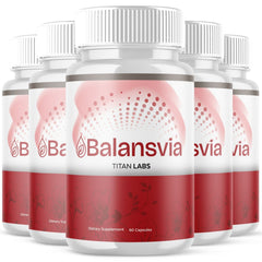 (5 Pack) Balansvia Advanced Blood Support Max Supplement Balans Via 300 Capsules