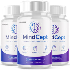 (3 Pack) MindCept All Natural Brain Supplement Mind Cept 180 Capsules