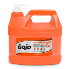 Natural Orange Pumice Hand Cleaner, 1 Gallon Quick-Acting Lotion with Pumice Pump Bottle (Single Pack) – 0955-02