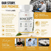 Image of Roscept Natural Brain Health Support Supplement Ros Cept 180 Capsules