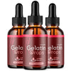 Image of (3 Pack) Gelatin Drops Natural Health & Fitness Formula Supplement 90 Servings