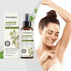 Viareline Jasmine Fresh Spray Natural Fragrance Body Sweat To Remove Odor Refreshing Fragrance Portable