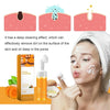 Image of 2 Pcs Turmeric Glow Wash Face Wash with Brush, Deep Cleansing Facial Skin Turmeric Foaming Face Wash.