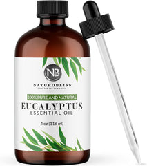 100% Pure Eucalyptus Essential Oil (4 oz) - Premium Therapeutic Grade for Aromatherapy