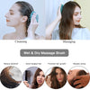 Image of Scalp Massager Shampoo Brush - Manual Scalp Care Head Scrubber for Wet & Dry Use, Soft Silicone Bristles for Hair Growth and Dandruff Removal (Dark Green)
