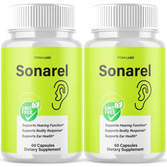 (2 Pack) Sonarel Pills Ear Health Support & Tinnitus Relief Sona Rel 120 Capsule