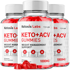 (3 Pack) Ketosis Labs ACV Gummys 1000MG Advanced Vitamin Supplement 180 Gummies
