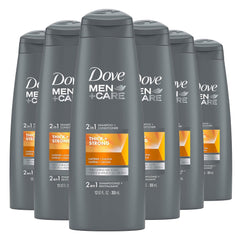 Fortifying 2-in-1 Shampoo and Conditioner for Thicker, Stronger Hair with Caffeine - 12 Oz, Pack of 6