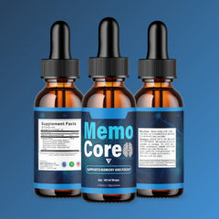 MemoCore Brain Drop Supplement - 3 Pack (6 oz) for Enhanced Memory and Focus