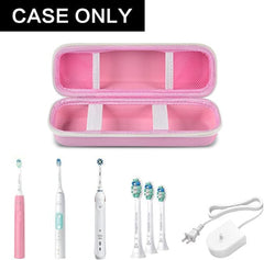 Travel Case for Oral-B and Philips Sonicare Rechargeable Electric Toothbrushes - Pink
