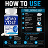 Image of Memo Volt Nootropic Natural Brain Health Support Supplement MemoVolt 120 Capsule