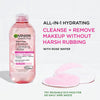 Image of Micellar Water with Rose Water and Glycerin, Hydrating Facial Cleanser & Makeup Remover, for All Skin Types, Vegan, Cruelty Free, 13.5 Fl Oz (400Ml), 1 Count