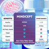 Image of (3 Pack) MindCept Nootropic All Natural Brain Supplement Mind Cept 180 Capsules