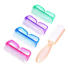 Professional Nail and Toe Cleaning Brush Set, 5-Pack Multicolor Handheld Scrubbing Tools for Men and Women