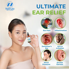 Natural Ear Drops for Ear Infections - Homeopathic Herbal Formula for Adults