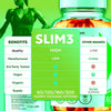 Image of (5 Pack) Slim 3 ACV Gummys 1000MG Advanced Slim Three Supplement 300 Gummies