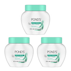 POND'S Cold Cream Face Cleanser, 9.5 Ounce - Pack of 3 for Sensitive Skin