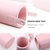 Image of 12-Piece Pink Synthetic Makeup Brush Set with Holder - Travel-Friendly Organizer for Foundation, Powder, Contour, Blush, and Eye Cosmetics, Includes Bonus Makeup Sponge