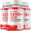 Image of (3 Pack) Keto Burst ACV Gummys 1000MG Advanced KetoBurst Supplement 180 Gummies