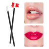 Image of 500PCS Disposable Lip Wands Applicators -  Lint-Free Lip Brush and Makeup Gloss Applicator Tool Kit in Black