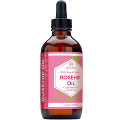 Rosehip Seed Oil - 4 Oz Pure Unrefined Cold Pressed Oil for Skin, Body, and Hair - Nighttime Moisturizer for Enhanced Hydration and Nail Care