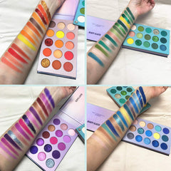 60-Color Eyeshadow Palette - 4-in-1 Makeup Set with Highly Pigmented Glitter, Metallic, Matte, and Shimmer Finishes for Effortless Blending