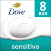 Image of Sensitive Skin Beauty Bar Soap, Fragrance-Free and Hypoallergenic, 8 Bars (3.75 oz each)