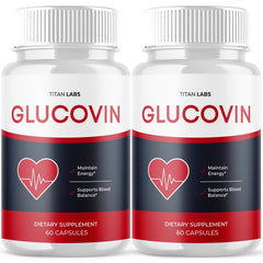 (2 Pack) Glucovin Advanced Blood Health Support Formula Gluco Vin 120 Capsules