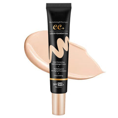 CC Cream Tinted Moisturizer with SPF 50 - Color Correcting Foundation for Full Coverage, Blemish Concealment, Hydration, and Long-Lasting Matte Finish in Natural Shade