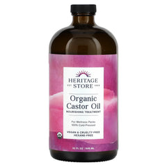 Organic Castor Oil - 32 Fluid Ounces (946 Milliliters)