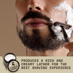 Men's Shaving Cream, Vanilla Scent, 5.3 Fl Oz - Moisturizing Formula for Sensitive Skin, Soothes and Protects Against Irritation