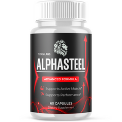 (1 Pack) Alphasteel Advanced Male Health Support Supplement Alpha Steel 60 Capsules