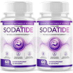 (2 Pack) Sodatide Probiotic Gut Health & Digestive Function Support 120 Capsules