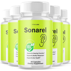 (5 Pack) Sonarel Pills Ear Health Support & Tinnitus Relief Sona Rel 300 Capsule