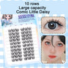 Image of Sunflower Comics Pure Desire Eyelash Simulation Natural Thickening Large Segmented Trilogy False Eyelash Laziness